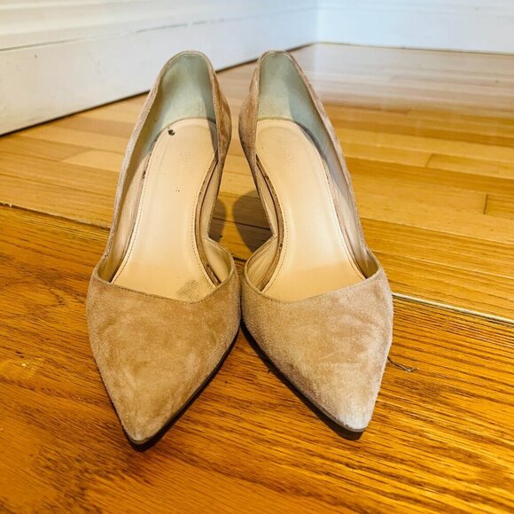J.Crew Dulci Suede Kitten Heels in Kraft Brown Tan Neutral Taupe Pumps Size 8.5 - Picture 9 of 16